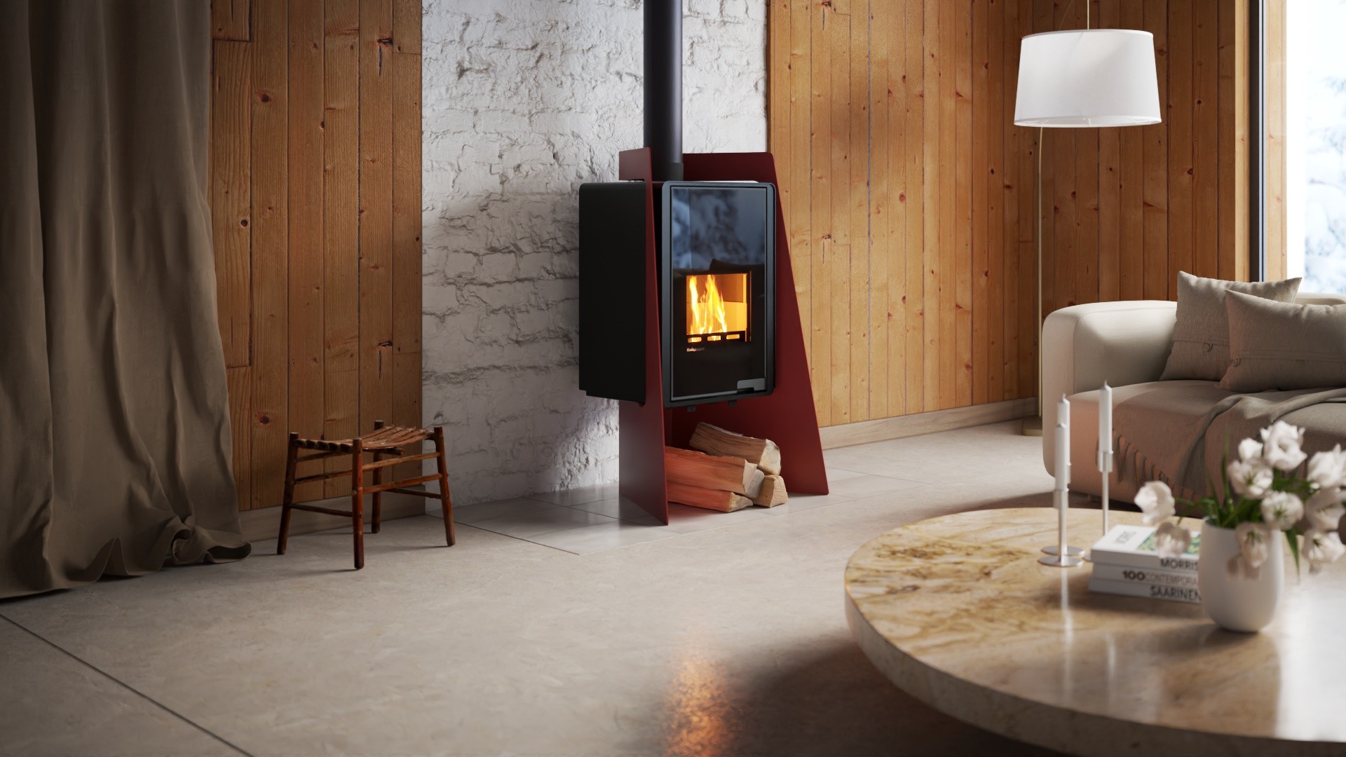 Krbová kamna FLAMINGO DELUXE ® ISLAND 3