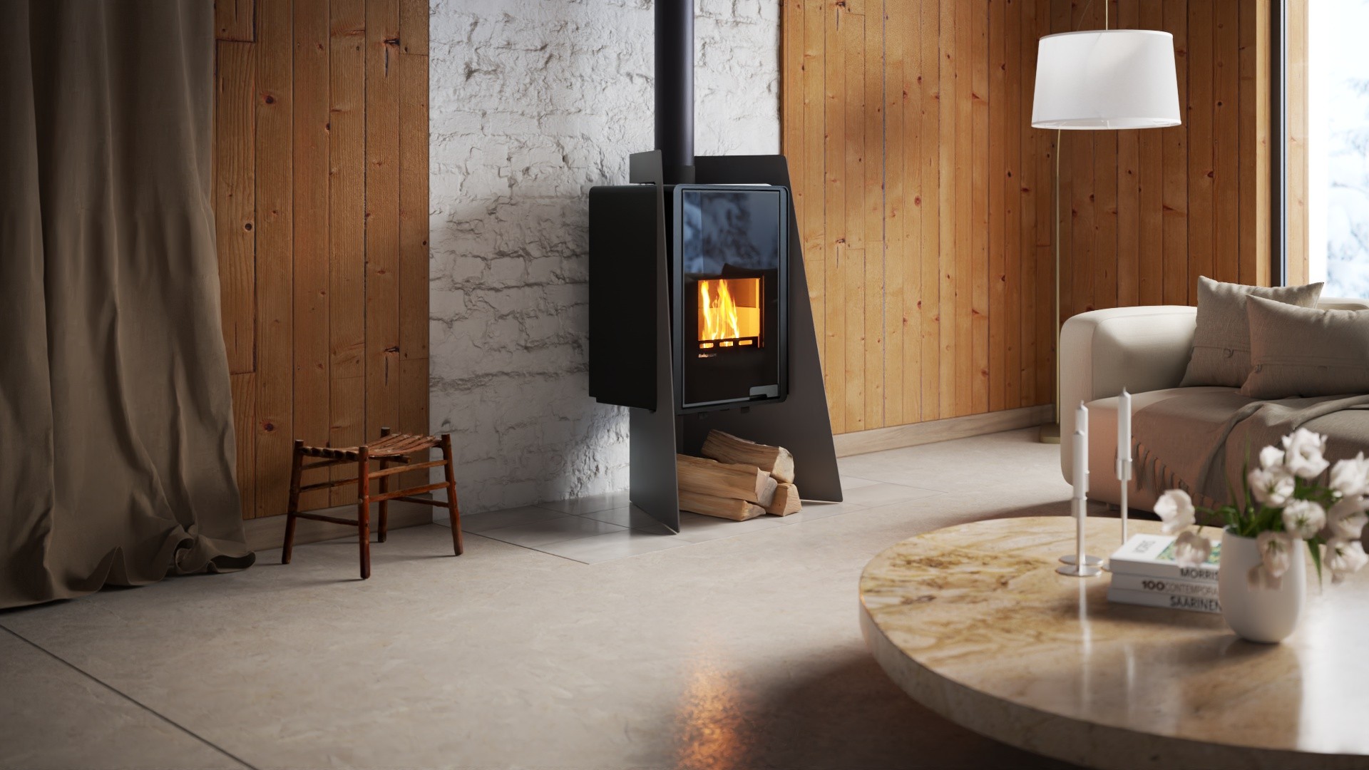 Krbová kamna FLAMINGO DELUXE ® ISLAND 11
