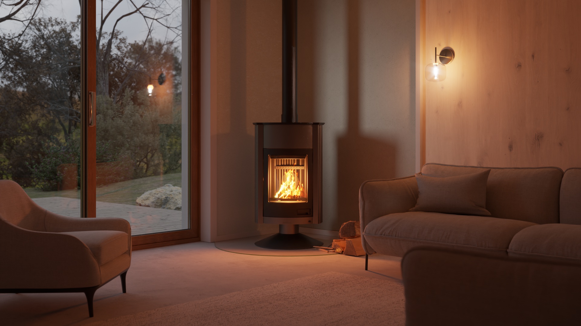 Krbová kamna MASTERFLAMME ® Grande II 26